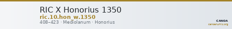 RIC X Honorius 1350 — CANOA