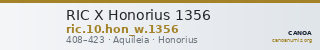 RIC X Honorius 1356 — CANOA