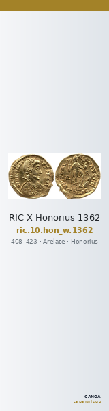 RIC X Honorius 1362 — CANOA