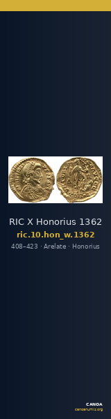 RIC X Honorius 1362 — CANOA