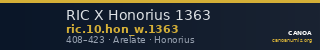 RIC X Honorius 1363 — CANOA