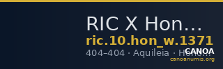 RIC X Honorius 1371 — CANOA