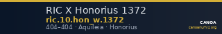 RIC X Honorius 1372 — CANOA