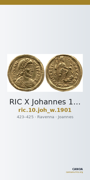 RIC X Johannes 1901 — CANOA