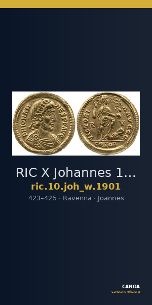 RIC X Johannes 1901 — CANOA