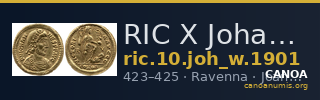 RIC X Johannes 1901 — CANOA