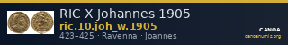 RIC X Johannes 1905 — CANOA