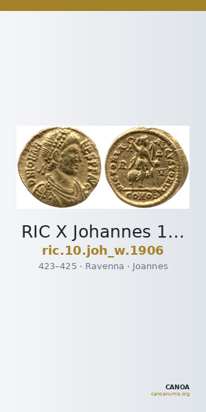 RIC X Johannes 1906 — CANOA