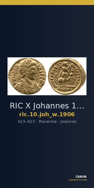 RIC X Johannes 1906 — CANOA