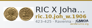 RIC X Johannes 1906 — CANOA