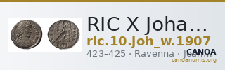 RIC X Johannes 1907 — CANOA