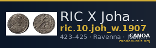 RIC X Johannes 1907 — CANOA