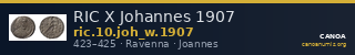 RIC X Johannes 1907 — CANOA