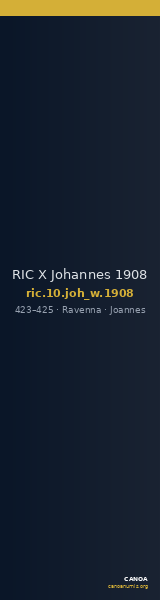 RIC X Johannes 1908 — CANOA