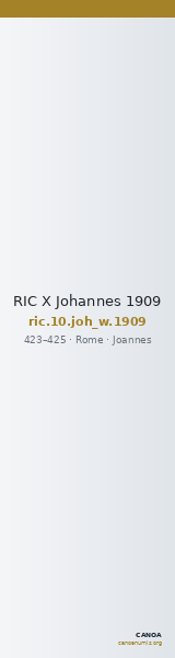 RIC X Johannes 1909 — CANOA