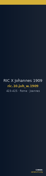 RIC X Johannes 1909 — CANOA