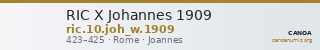 RIC X Johannes 1909 — CANOA