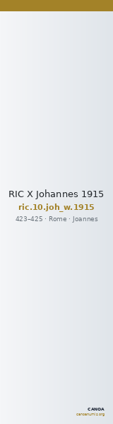RIC X Johannes 1915 — CANOA