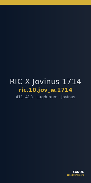 RIC X Jovinus 1714 — CANOA