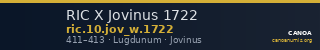 RIC X Jovinus 1722 — CANOA