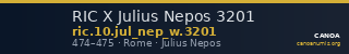 RIC X Julius Nepos 3201 — CANOA