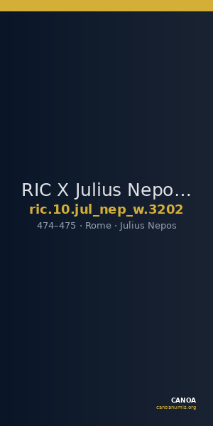 RIC X Julius Nepos 3202 — CANOA
