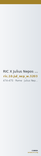 RIC X Julius Nepos 3203 — CANOA