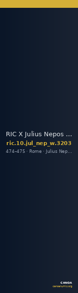 RIC X Julius Nepos 3203 — CANOA