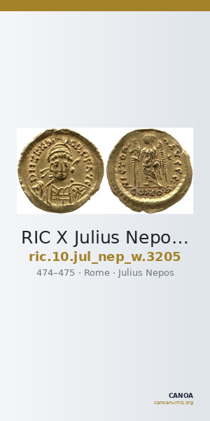 RIC X Julius Nepos 3205 — CANOA