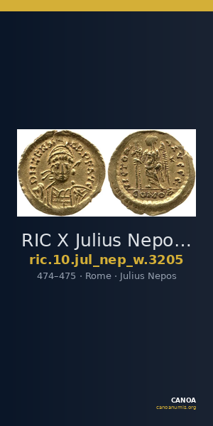 RIC X Julius Nepos 3205 — CANOA