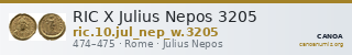 RIC X Julius Nepos 3205 — CANOA