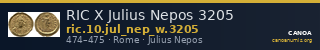 RIC X Julius Nepos 3205 — CANOA