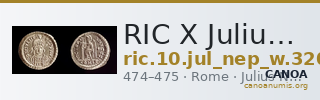 RIC X Julius Nepos 3207 — CANOA