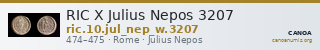 RIC X Julius Nepos 3207 — CANOA