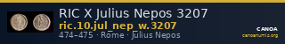 RIC X Julius Nepos 3207 — CANOA