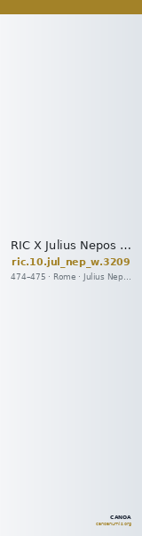 RIC X Julius Nepos 3209 — CANOA