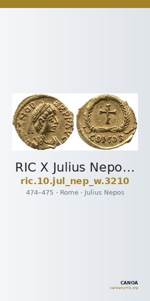 RIC X Julius Nepos 3210 — CANOA