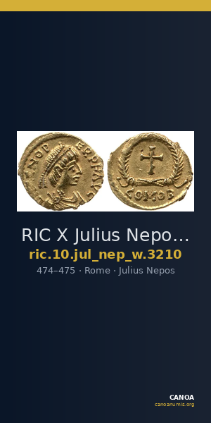 RIC X Julius Nepos 3210 — CANOA