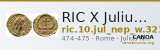 RIC X Julius Nepos 3210 — CANOA