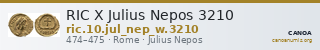 RIC X Julius Nepos 3210 — CANOA
