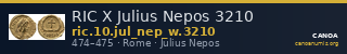 RIC X Julius Nepos 3210 — CANOA