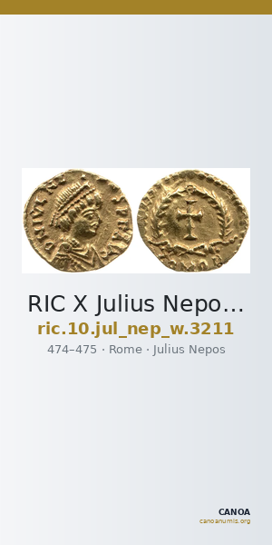 RIC X Julius Nepos 3211 — CANOA