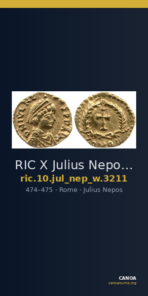 RIC X Julius Nepos 3211 — CANOA