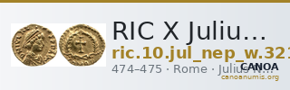 RIC X Julius Nepos 3211 — CANOA