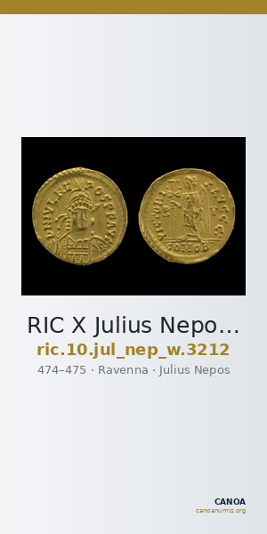 RIC X Julius Nepos 3212 — CANOA