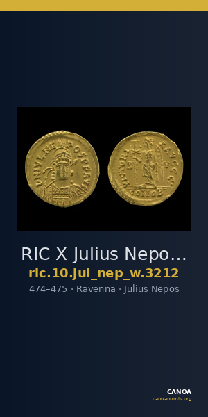 RIC X Julius Nepos 3212 — CANOA