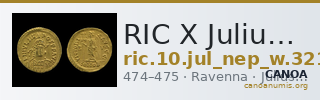 RIC X Julius Nepos 3212 — CANOA