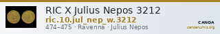 RIC X Julius Nepos 3212 — CANOA