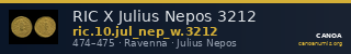 RIC X Julius Nepos 3212 — CANOA