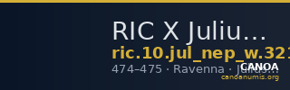 RIC X Julius Nepos 3213 — CANOA